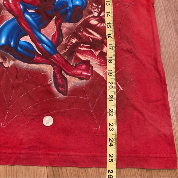 2002 Spiderman Movie Promo Shirt M Embroidered Mad Engine Marvel Tag Rare VTG - Picture 7 of 11